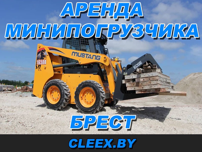 Аренда мини-погрузчика в Бресте по выгодной цене. У нас вы найдете лучшую технику под ваши нужды от надежных и проверенных компаний! Звоните!
