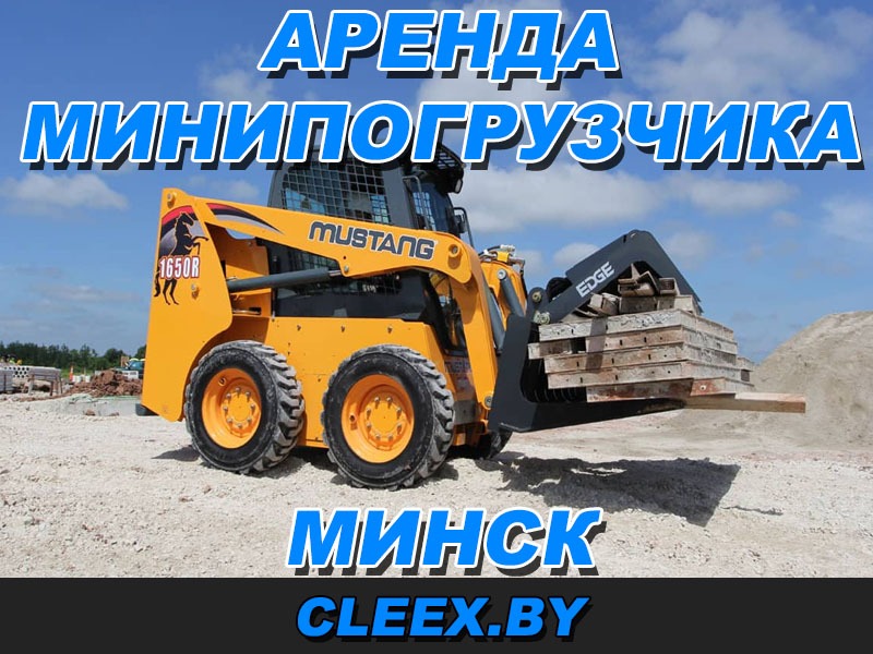 Услуги по аренде мини-погрузчика в Минске.