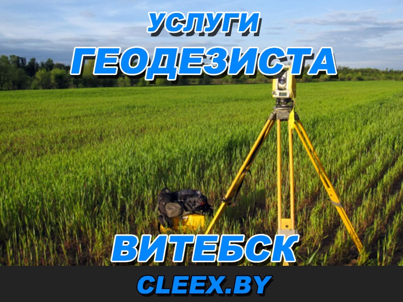 Услуги геодезиста в Витебске.
