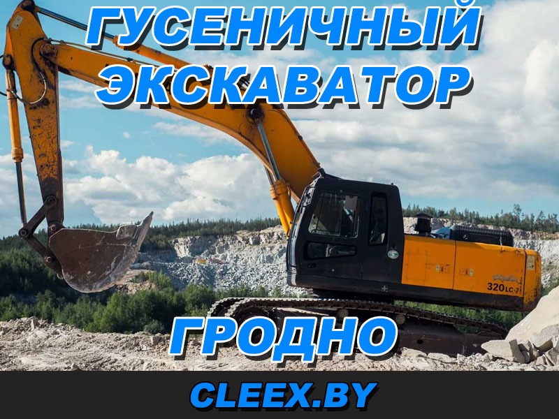 Заказать аренду гусеничного экскаватора в Гродно по выгодной цене. У нас вы найдете лучшую технику под ваши нужды от надежных и проверенных компаний!