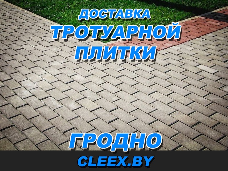 Доставка и продажа качественной тротуарной плитки в Гродно для благоустройства Вашего участка в Гродно и Гродненской области по приемлемым ценам. Звоните!