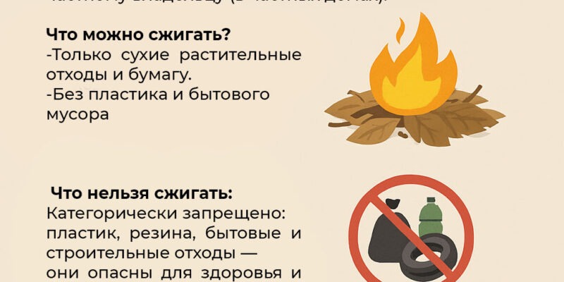 Можно ли сжигать мусор во дворе частного дома в Беларуси?