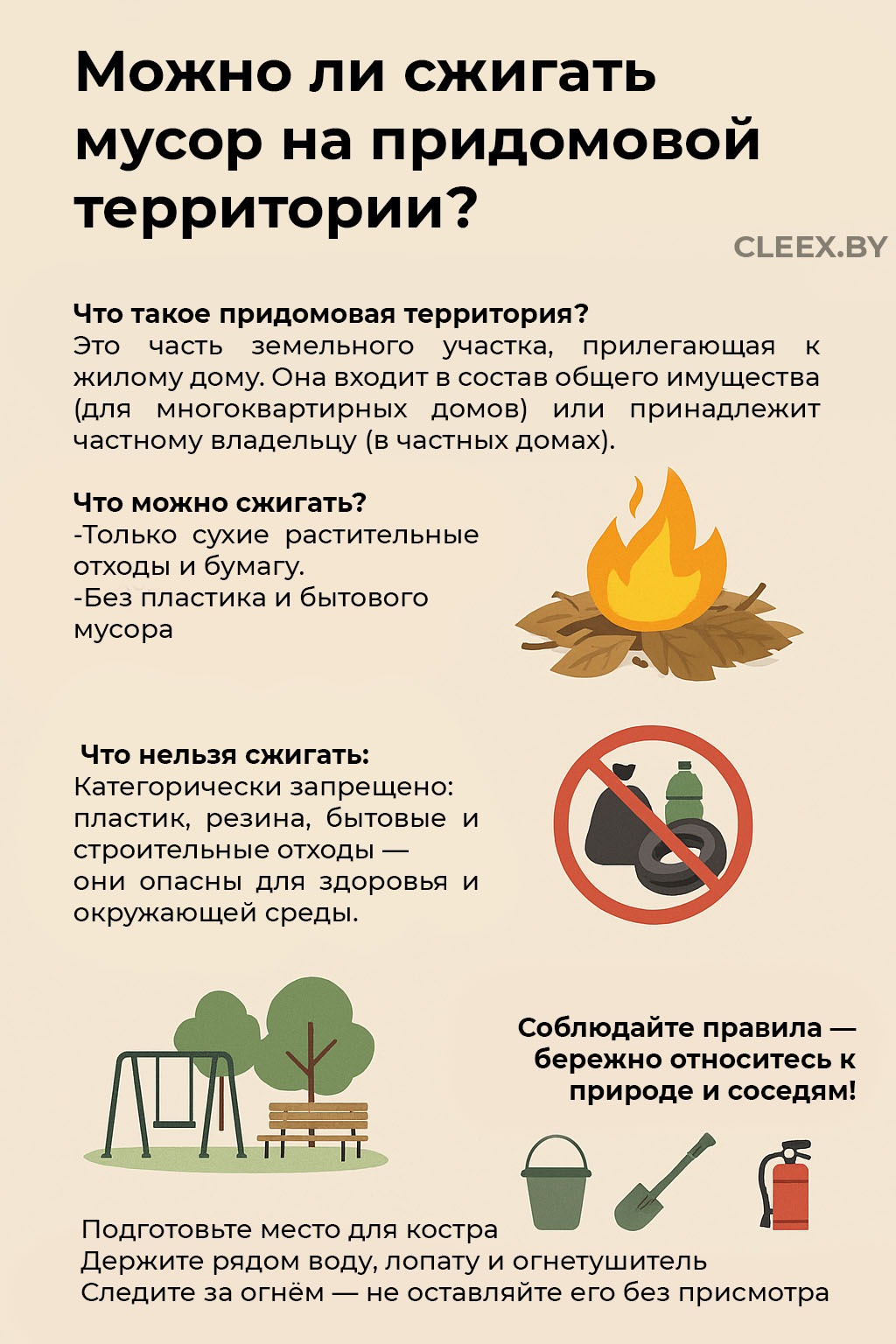 Можно ли сжигать мусор во дворе частного дома в Беларуси? Можно ли сжигать мусор во дворе частного дома в Беларуси?